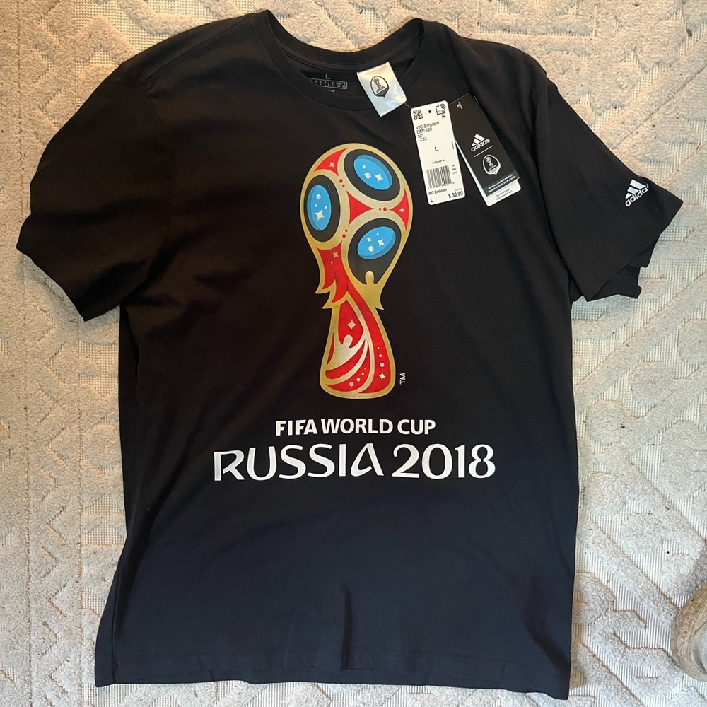 Adidas Black FIFA World Cup Russia 2018 T-Shirt